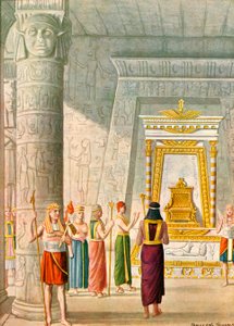 मिस्र - मंदिर के संरक्षक द्वारा टेंक्रेडी स्कार्पेलि