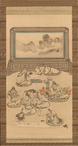 वाइन कप के आठ अमर, 1828।