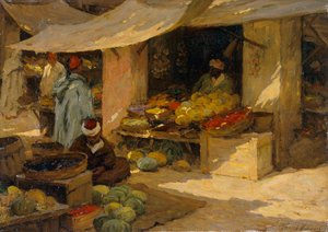 'फलों का बाजार, टैंजियर', 1880-1936