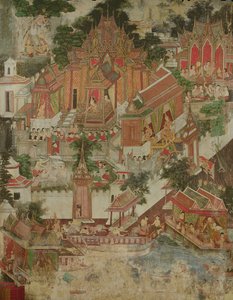 वेसंतरा जातक, वट सुवनाराम, थोंबुरी, 1831 द्वारा थाई स्कूल