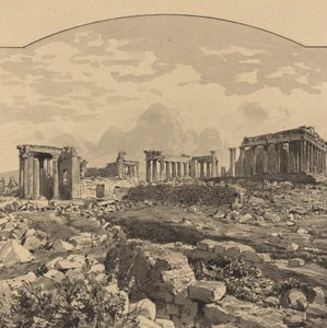 पूर्व से पार्थेनन, 1890।