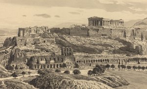 एक्रोपोलिस का दृश्य, 1890।