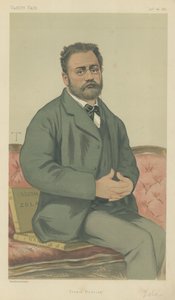 एमिल ज़ोला (रंग लिथो) द्वारा Theobald Chartran