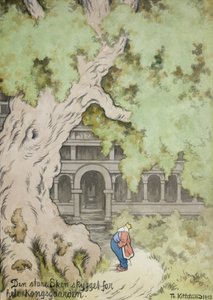 बड़ा ओक का पेड़ पूरे राजा की संपत्ति पर छाया डालता है द्वारा थियोडोर किट्टल्सन