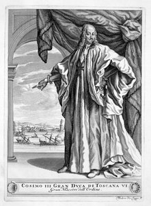 कोसिमो III डी 'मेडिसि, टस्कनी के ग्रैंड ड्यूक, 1701 द्वारा थियोडोर Verkruys
