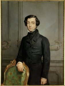 एलेक्सिस चार्ल्स हेनरी क्लेरल डी टोकेविले (1805-1859) का पोर्ट्रेट, थियोडोर चेसेरियाउ (1819-1856) द्वारा द्वितीय गणराज्य चित्रकला के तहत विदेश मामलों के मंत्री द्वारा थियोडोर चेसियारौ