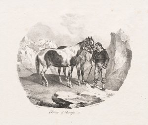 ऑवरगने के घोड़े, 1822। द्वारा थियोडोर गेरिकौल्ट