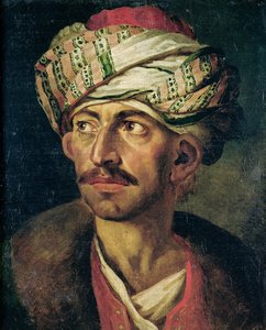 ओरिएंटल या पोर्ट्रेट के प्रमुख को मुस्तफा के रूप में माना जाता है, c.1819-21
