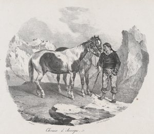 ऑवरगने के घोड़े, 1822। द्वारा थियोडोर गेरिकौल्ट