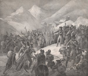 माउंट सेंट-बर्नार्ड, 1822 के माध्यम से मार्ग। द्वारा थियोडोर गेरिकौल्ट
