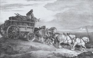 द कोल वैगन [sic.], 1821। द्वारा थियोडोर गेरिकौल्ट