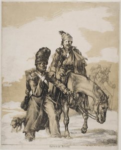 रूस से रिट्रीट, सीए 1818 द्वारा थियोडोर गेरिकौल्ट