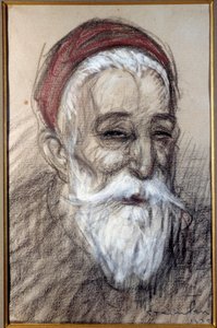 फ्रांसीसी राजनेता अनातोले फ्रांस का पोर्ट्रेट (1844-1924) थियोफाइल एलेक्जेंडर स्टीनलेन द्वारा चाक ड्राइंग (1859-1923) 1920 वर्नोन, मुसी पौलेन द्वारा थियोफाइल एलेक्जेंडर स्टीनलेन