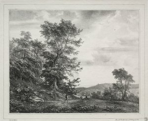 लैंडस्केप विथ फिगर्स, 1817। द्वारा जीन एंटोनी थिओडोर गुडिन