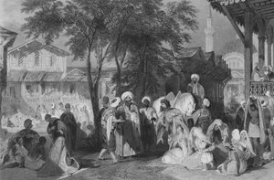 औरुत बाज़ार, या दास बाज़ार, कांस्टेंटिनोपल (उत्कीर्णन)