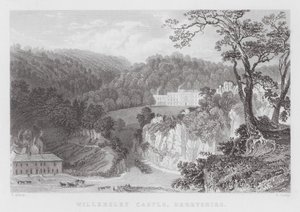 Willersley कैसल, डर्बीशायर (उत्कीर्णन) द्वारा थॉमस (बाद) अलोम