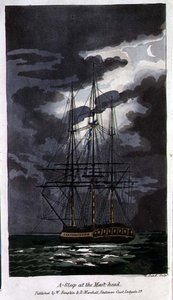 मस्त-सिर पर सो जाओ, जॉन मिटफोर्ड (1782-1831) द्वारा 'द एडवेंचर्स ऑफ जॉनी न्यूकम इन द नेवी' से प्लेट डब्ल्यू द्वारा उकेरी गई। पढ़ें द्वारा थॉमस (बाद में) रोलैंडसन