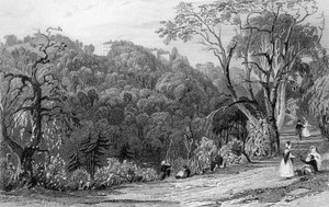 कैसल ईडन हॉल, डरहम, 1833 द्वारा थॉमस एलोम