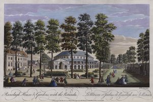 रानेलघ हाउस एंड गार्डन विथ रोटुंडा, लंदन, 1745
