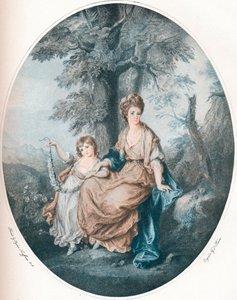 लेडी रशआउट और उनकी बेटी, 1784, 1902