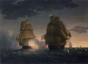 अमेरिका के फ्रिगेट राष्ट्रपति, 1815 से एचएमएस बेलविडेरा का पलायन