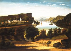 जॉर्ज झील और कैलडवेल का गांव, सीए। 1850 के दशक।