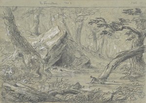 फाउंटेन, नंबर 1: घायल भारतीय अपनी मौत की प्यास बुझाते हुए, 1843। द्वारा थॉमस कोल