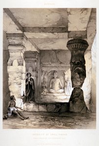 कन्नारी, एक छोटे विहार का आंतरिक भाग, भारत, 1845