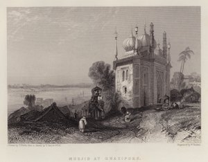 Musjid at Ghazipore (colour litho) द्वारा थॉमस कॉलमैन डिबिन