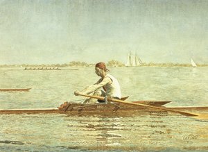 जॉन बिगलिन एक एकल स्कल में, 1873 द्वारा थॉमस काउपरथवेट एकिन्स