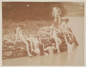 तैराकी के लिए अध्ययन, 1883। द्वारा थॉमस एकिंस