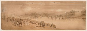 1802 में पेरिस में सबसे खूबसूरत दृश्यों में से एक का चयन। द्वारा थॉमस गिर्टिन