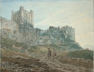 बम्बुरघ कैसल बम्बोरो, नॉर्थम्बरलैंड, 1792-1794 द्वारा थॉमस गिर्टिन