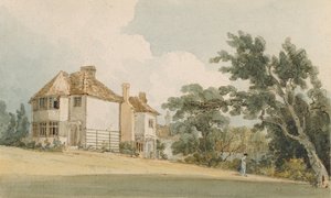 कंट्री हाउस, c.1797 (wc पेन के साथ कागज पर ग्रेफाइट पर स्याही) द्वारा थॉमस गिर्टिन