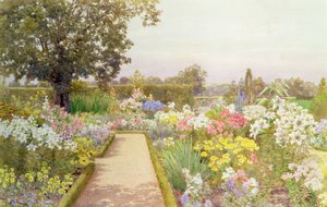 ग्रेट टैंगले मैनर में लिली बॉर्डर, सरे द्वारा Thomas H. Hunn