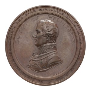 वाटरलू, 1815 (कांस्य) में वेलिंगटन और ब्लेचर की स्मृति में पदक द्वारा Thomas Halliday