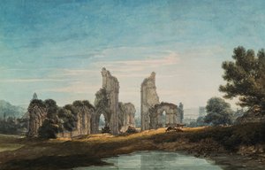 ग्लैस्टनबरी एबे, 1795 द्वारा थॉमस हेर्ने