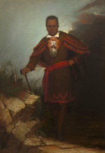 रेड जैकेट सागोयेवाथा, 1868। द्वारा थॉमस हिक्स