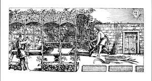 1586 में &39;द गार्डेनर लेबिरिंथ&39; से, सूरज के खिलाफ एक छाया के रूप में बनाया जा रहा है द्वारा थॉमस हिल