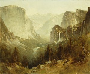 हनोसिंग इन योसेमाइट, 1890 द्वारा थॉमस हिल