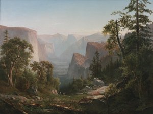 योसेमाइट घाटी का दृश्य, 1865 द्वारा थॉमस हिल