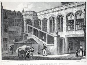 क्रोस्बी हॉल, &39;लंदन से और यह उन्नीसवीं शताब्दी के पब में एनवायरनस है। जोन्स und कं, 1827-1829 द्वारा थॉमस होसमर शेफर्ड
