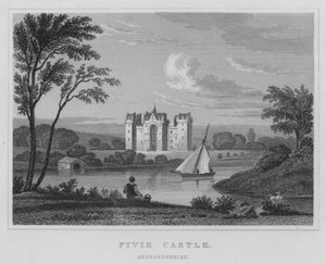 Fyvie कैसल, एबरडीनशायर (उत्कीर्णन) द्वारा थॉमस होसमर शेफर्ड