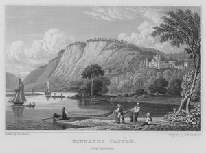 Kinfauns कैसल, पर्थशायर (उत्कीर्णन) द्वारा थॉमस होसमर शेफर्ड