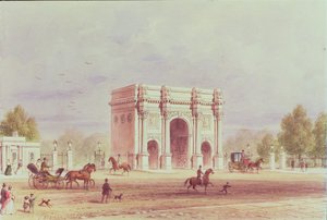 मार्बल आर्क, c.1851 द्वारा थॉमस होसमर शेफर्ड