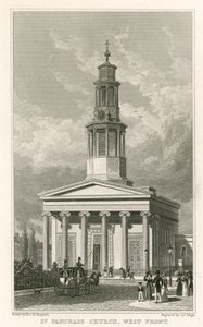 St Pancras Church, पश्चिम की ओर द्वारा थॉमस होसमर शेफर्ड