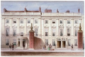 लिंकन इन फील्ड्स में लिंडसे हाउस, होलबोर्न, लंदन, c1835 दिखाते हुए देखें द्वारा थॉमस होसमर शेफर्ड