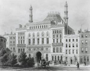विज्ञान और कला के रॉयल Panopticon के दृश्य, 1825 (लिथोग्राफ) द्वारा थॉमस होसमर शेफर्ड