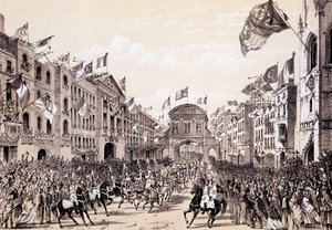 नेपोलियन III और महारानी यूजनी की शहर की यात्रा, अप्रैल 19 1855 द्वारा थॉमस होसमर शेफर्ड
