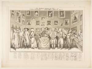 1827 के लिए मैथ्यू-ओरामा-या कॉकनी ग्लीनिंग्स,-ऐंट दैट ए गुड अन नाउ, 26 मार्च, 1827। द्वारा थॉमस हॉवेल जोन्स
